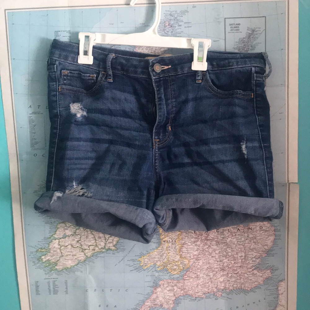 Cut off hollister shorts, size 13R
